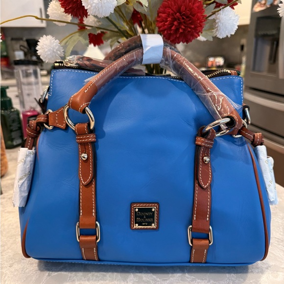 Dooney and Bourke cobalt satchel - Picture 5 of 16